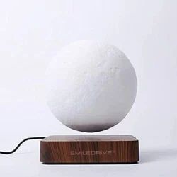AuraMoon™ – The Floating Levitating 3D Moon Lamp with Magnetic Base and Warm Ambient Light