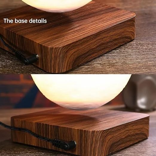 AuraMoon™ – The Floating Levitating 3D Moon Lamp with Magnetic Base and Warm Ambient Light